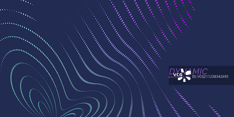 具有动态波浪的明亮抽象背景图片素材