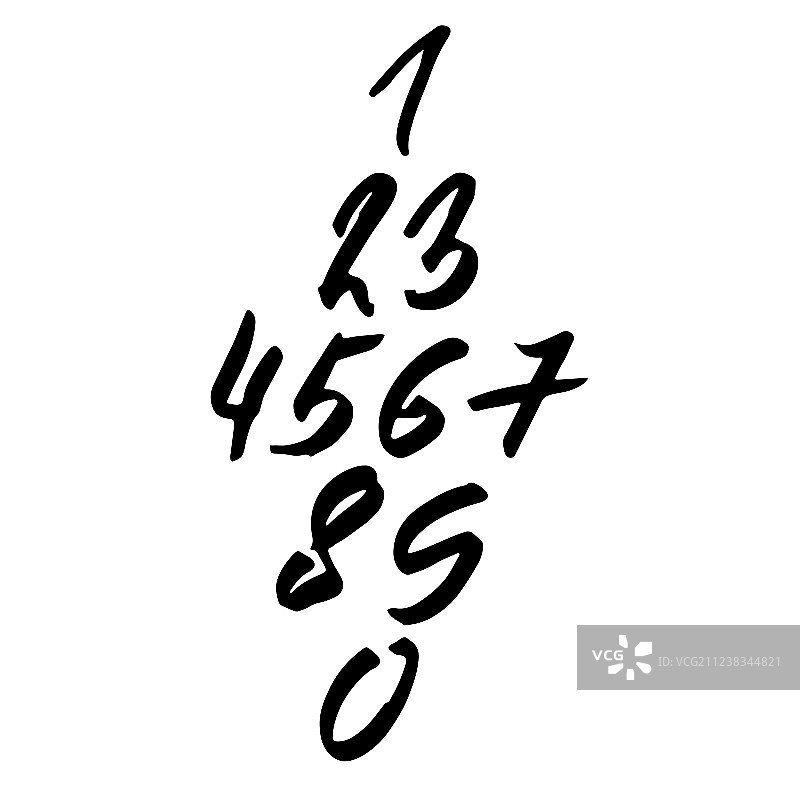 书法墨水数字干刷合集图片素材