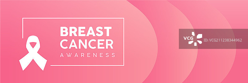 乳腺癌防治：粉色抽象网页banner图片素材