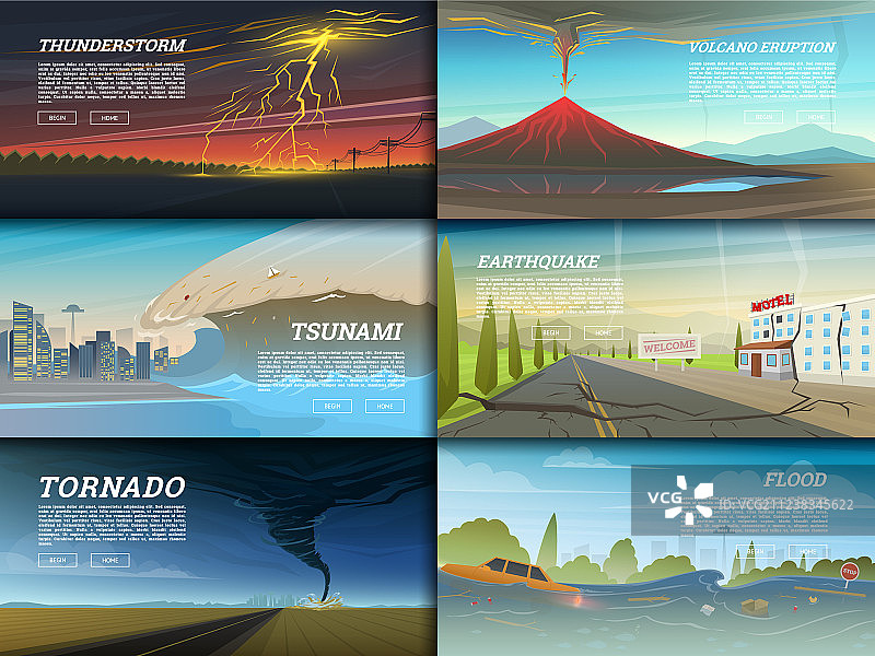 自然灾害或大灾变合集图片素材