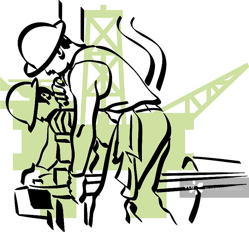 石油工人图片素材