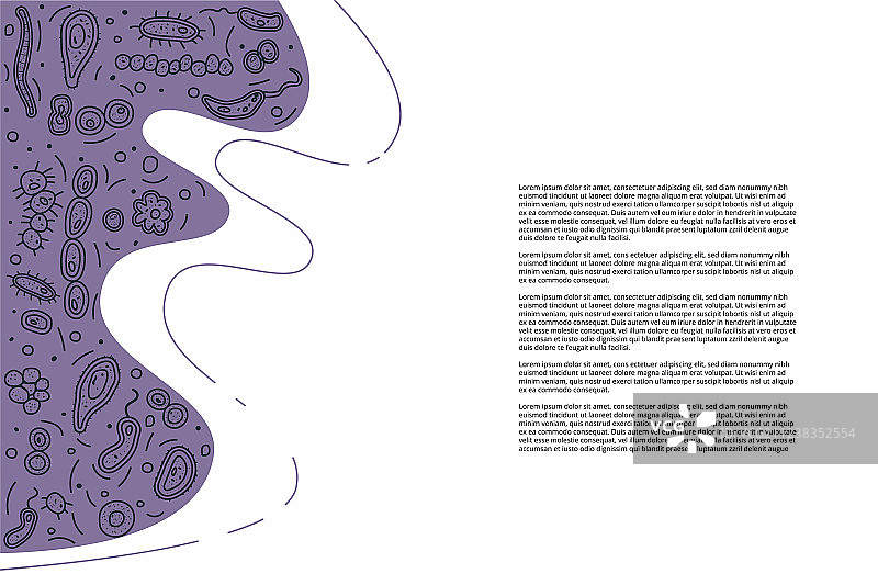 细菌细胞横幅图片素材