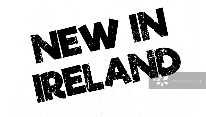 爱尔兰新橡胶印章图片素材
