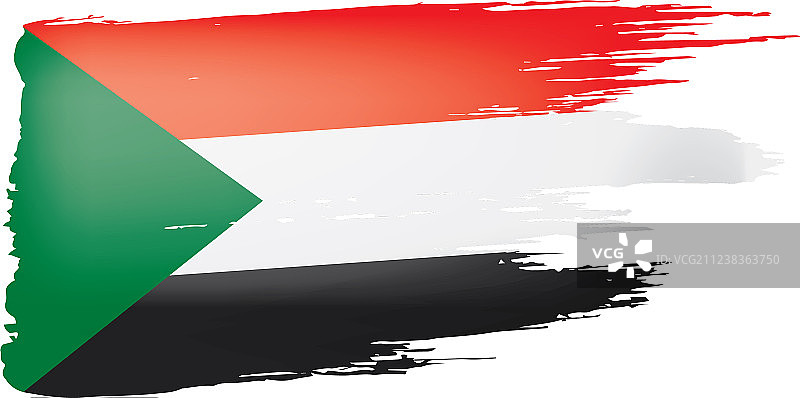 苏丹国旗上有白色图片素材