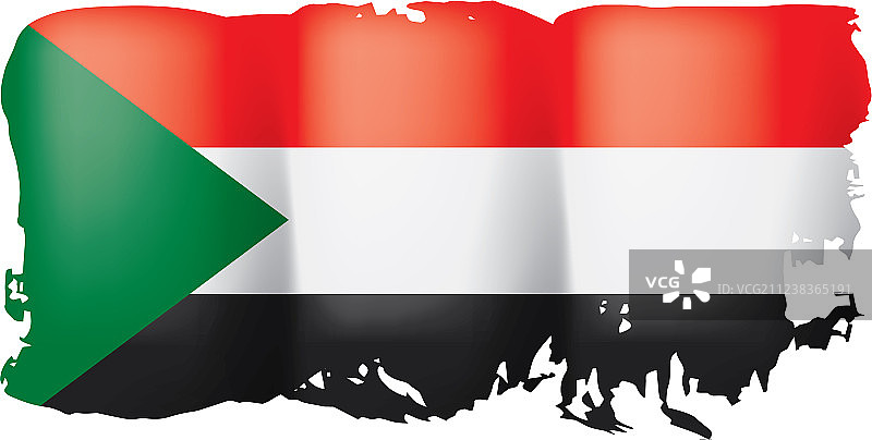 苏丹国旗上有白色图片素材