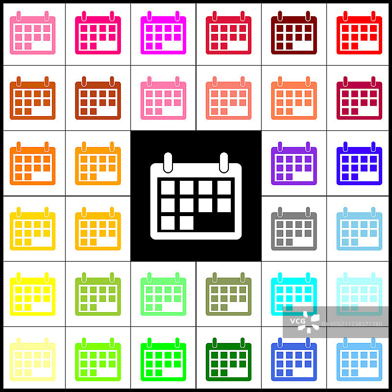 日历标记毡尖笔33图片素材