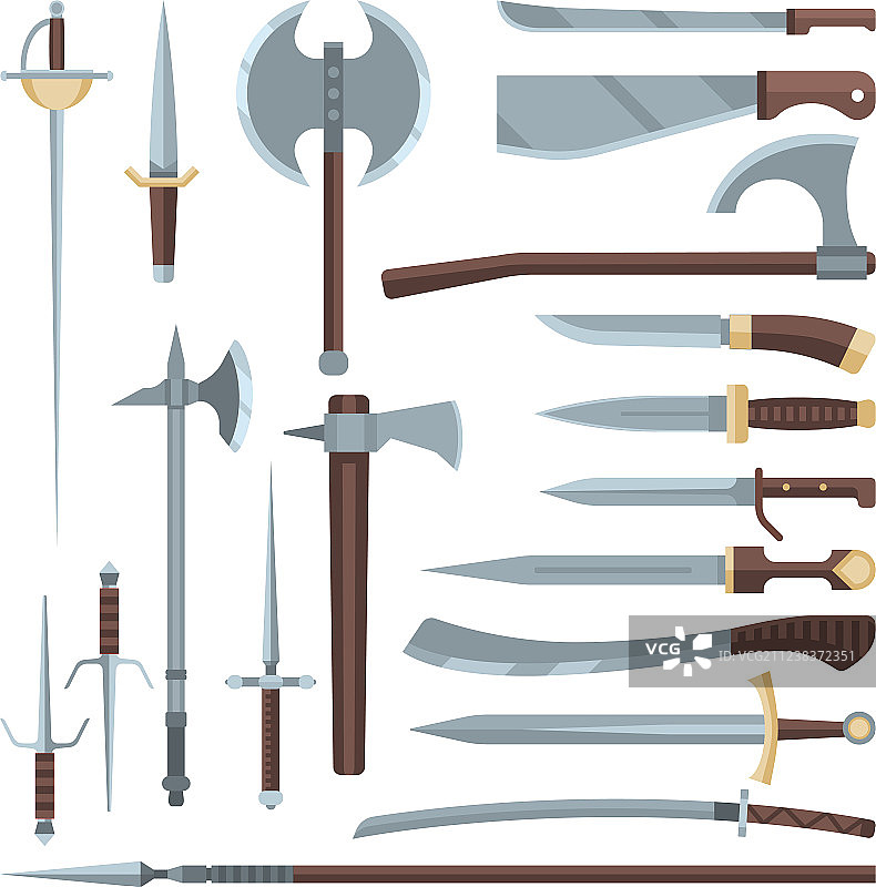 中世纪骑士武器古剑图片素材