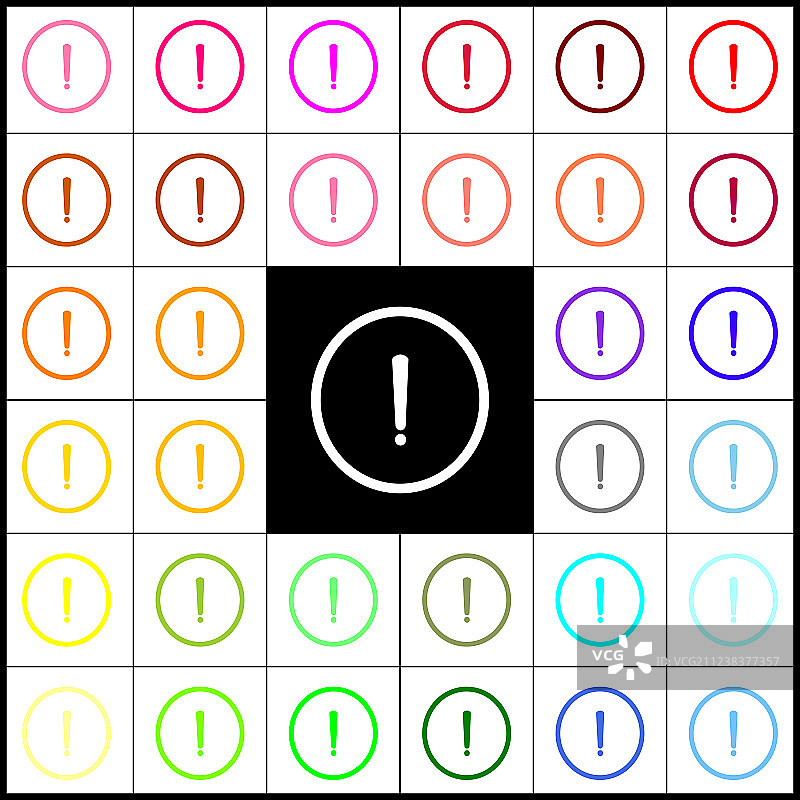 毡笔感叹号符号33图片素材