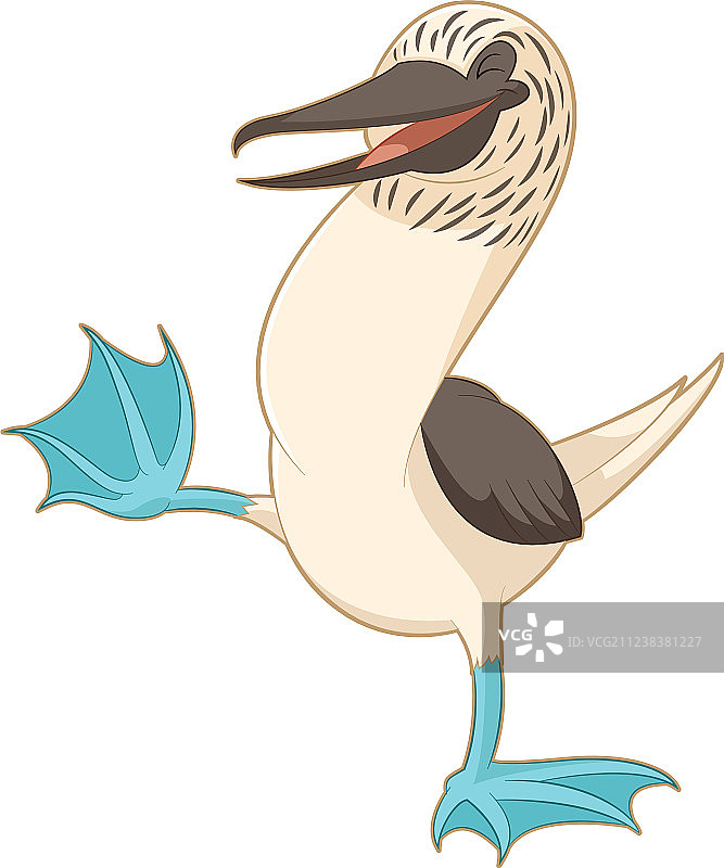 卡通快乐鲣鸟图片素材