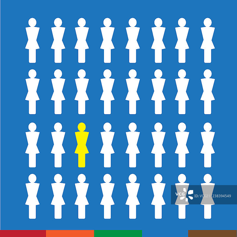 与众不同人物图标设计图片素材