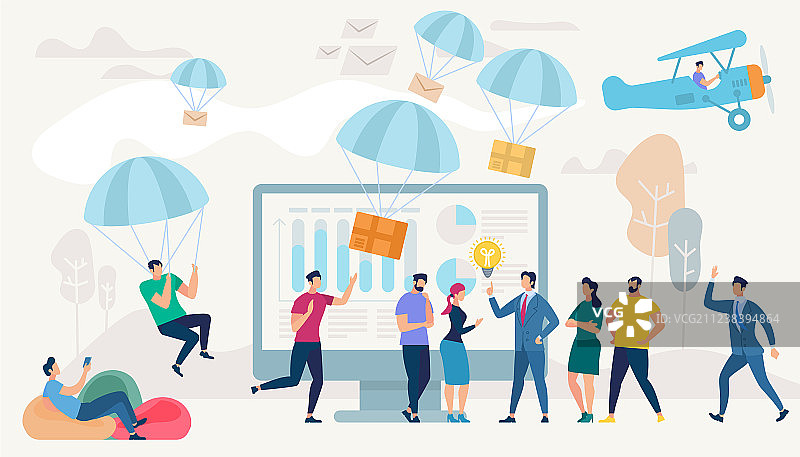 社交网络与团队合作概念图片素材