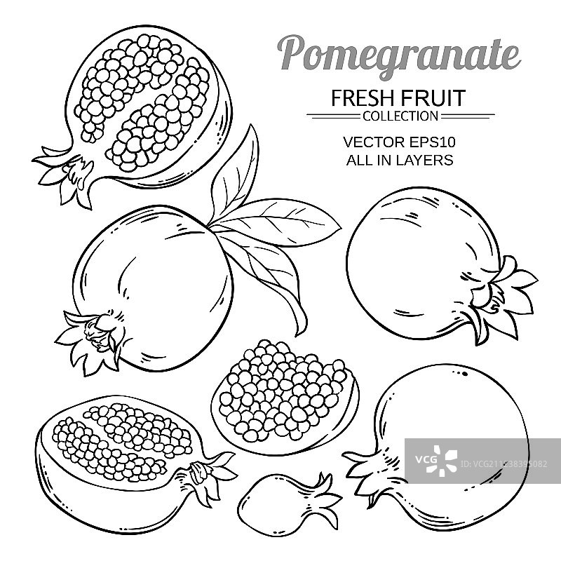 石榴水果合集图片素材