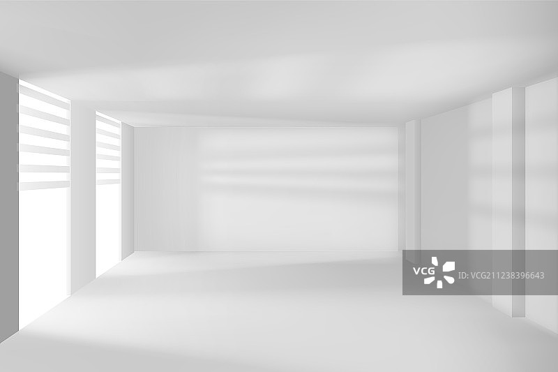 现代房间墙壁和窗户空旷的高科技房间图片素材