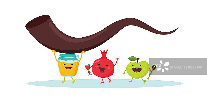 Rosh Hashanah犹太节日banner设计图片素材