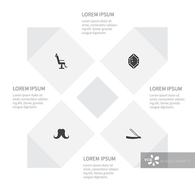 时尚尖锐的豪华扶手椅图标图片素材