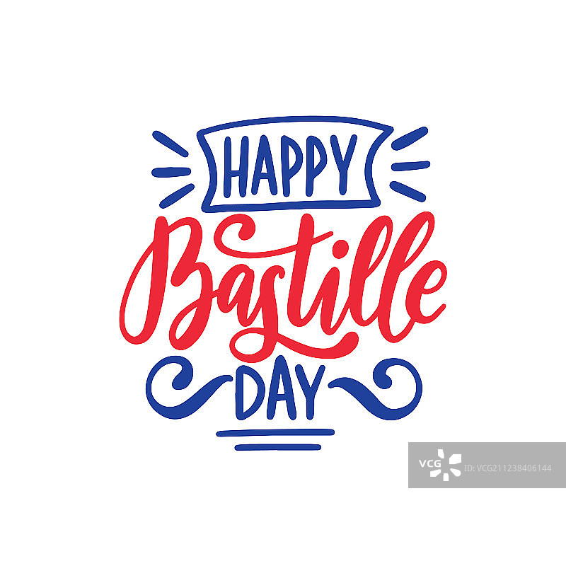 巴士底日快乐概念彩色背景图片素材