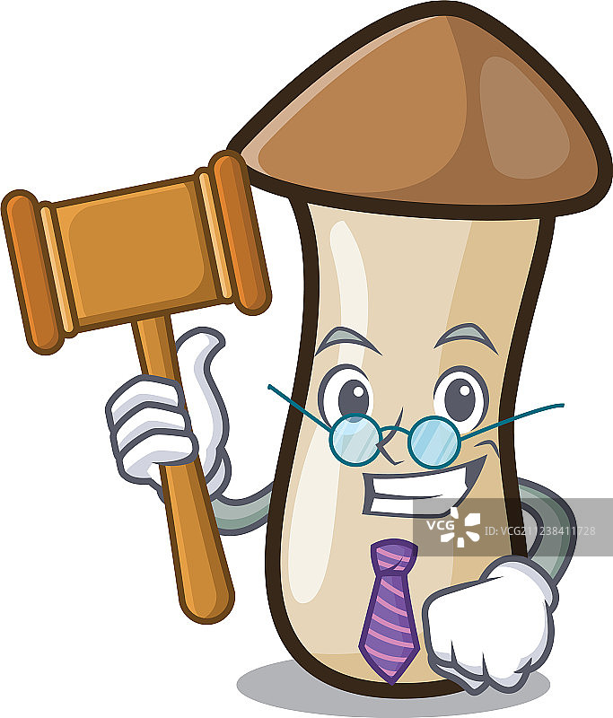 卡通杏鲍菇吉祥物图片素材