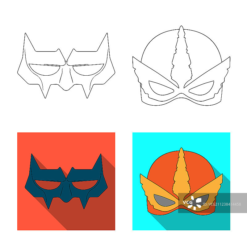 英雄与面具标志图片素材