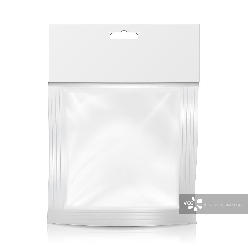 塑料口袋空白逼真模型图片素材