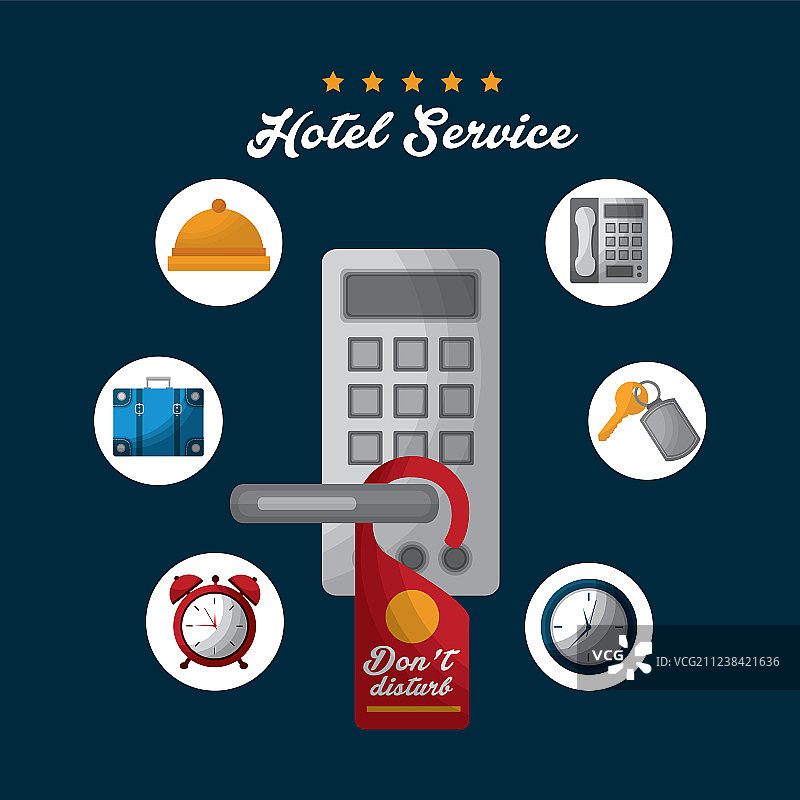 酒店建筑、出租车和行李箱图片素材