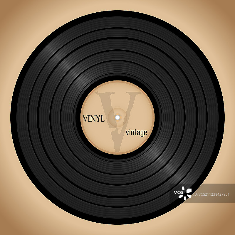 复古黑胶唱片背景图片素材