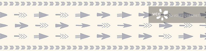 单向箭头无缝边框设计图片素材