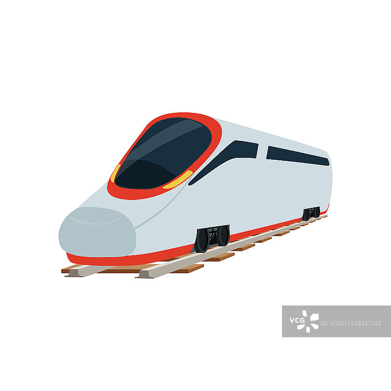 高速流线型现代高速铁路图片素材