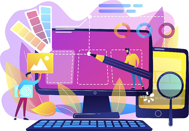 网络设计开发概念图片素材