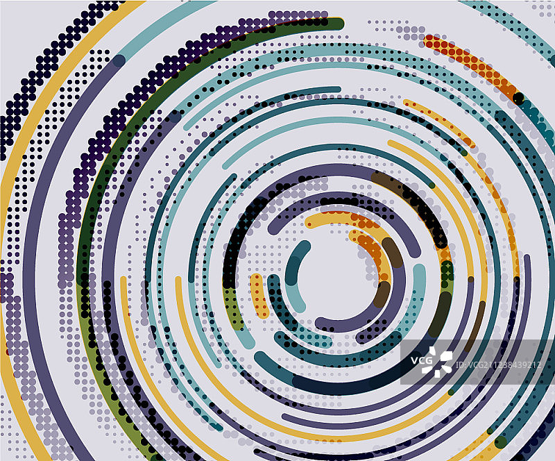 圆线圆几何抽象图片素材