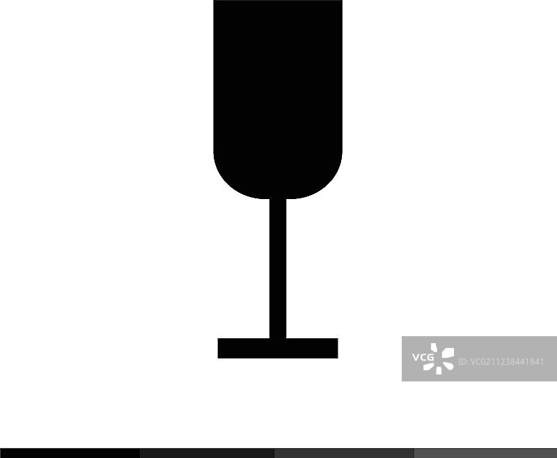 葡萄酒杯图标设计图片素材