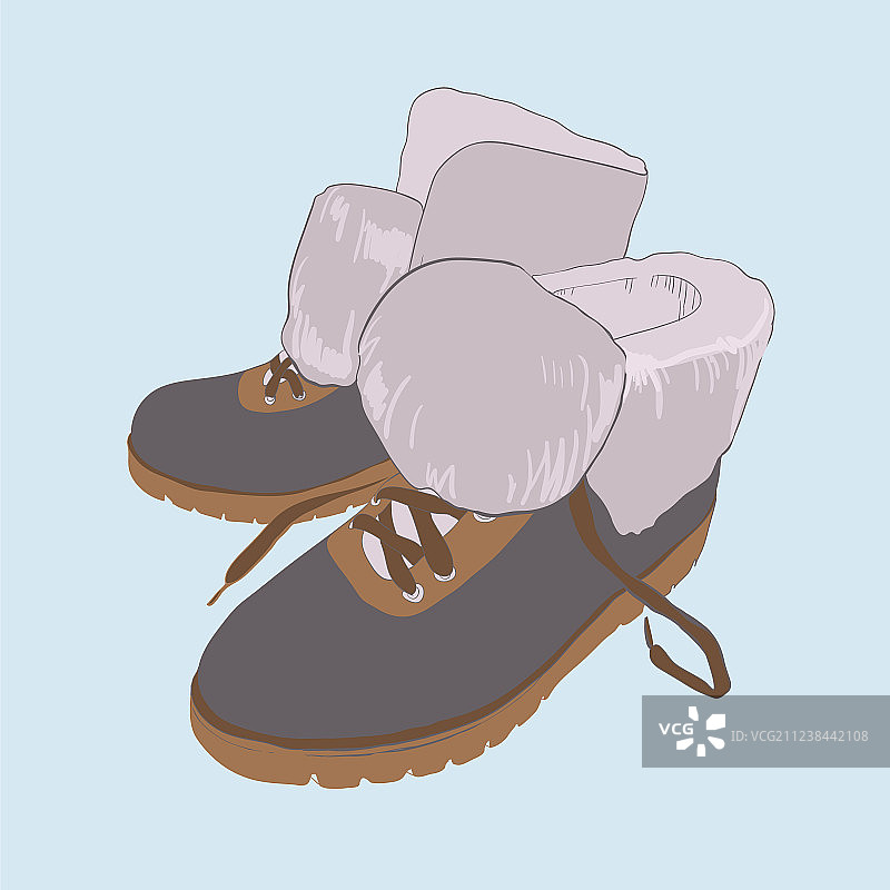 手绘彩色女士鞋履图片素材