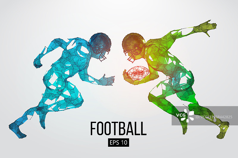 美式橄榄球轮廓图片素材