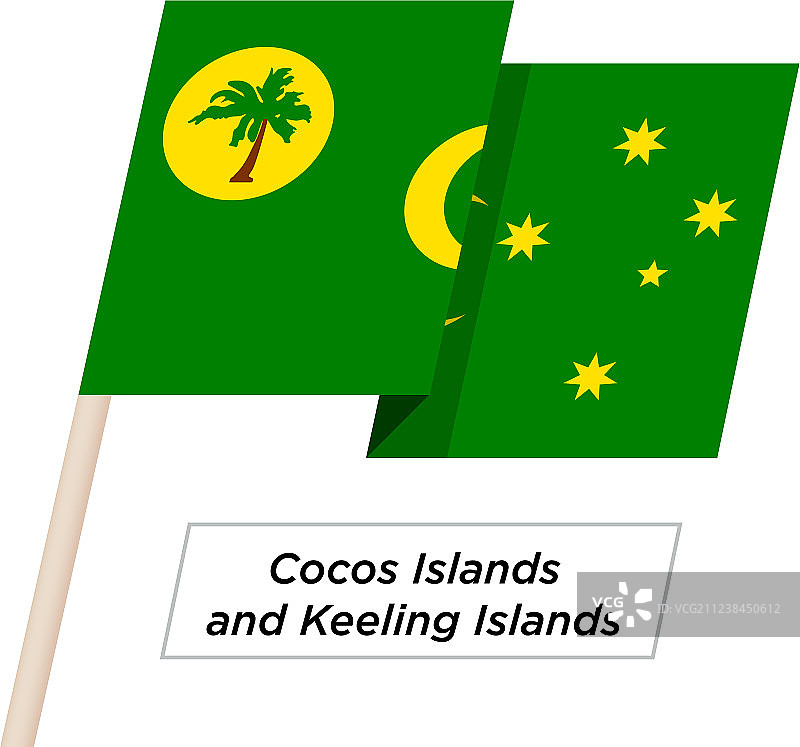 科科斯（基林）群岛缎带飘扬图片素材