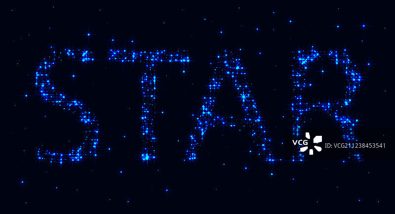 星座中的星星铭文图片素材