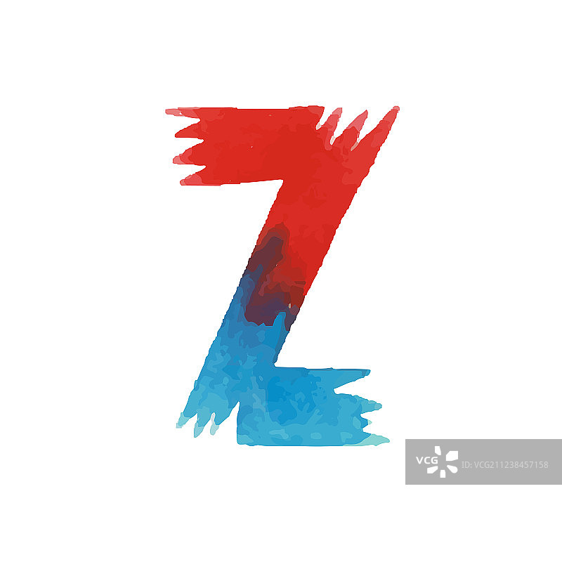 彩色水彩字体图片素材