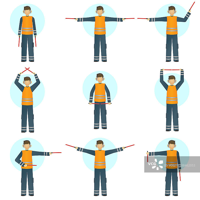 一组特殊工作人员图片素材