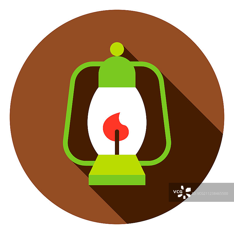 露营灯笼圆形图标图片素材