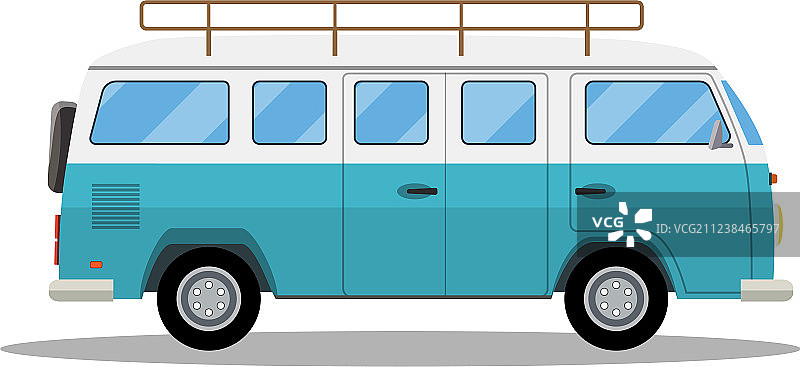 复古旅行车图标图片素材