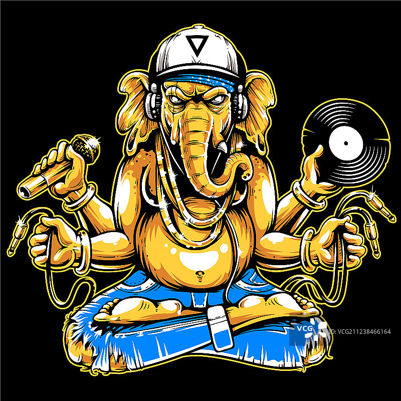 具有音乐属性的象头神图片素材