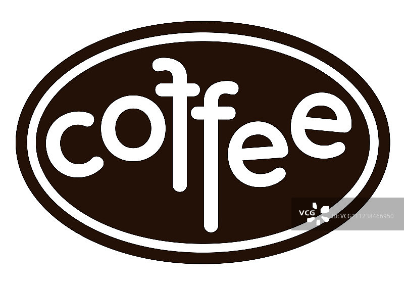 白色背景上的咖啡Logo图片素材