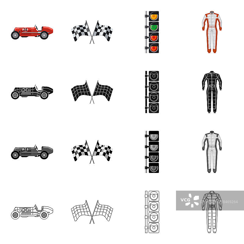 汽车和拉力赛图标设计图片素材