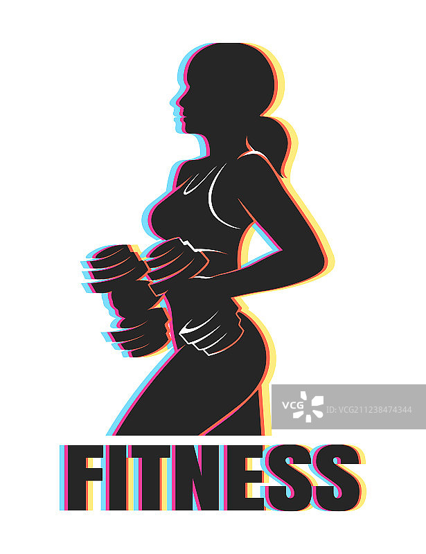 彩色健身标志图片素材