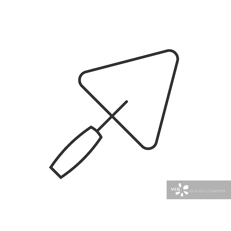 泥刀轮廓图标图片素材