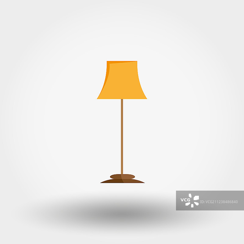 扁平风格落地灯图标图片素材