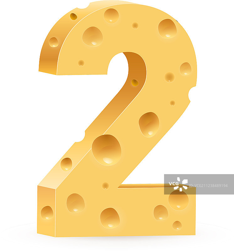 白色背景上的数字2设计图片素材