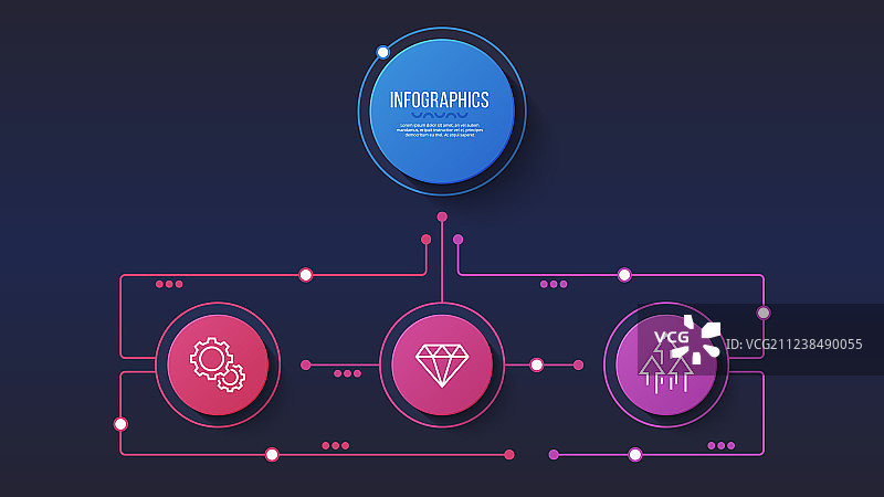 3选项信息图设计结构图片素材