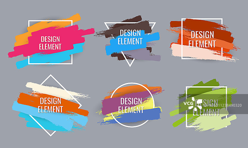 现代艺术图形文字边框图片素材