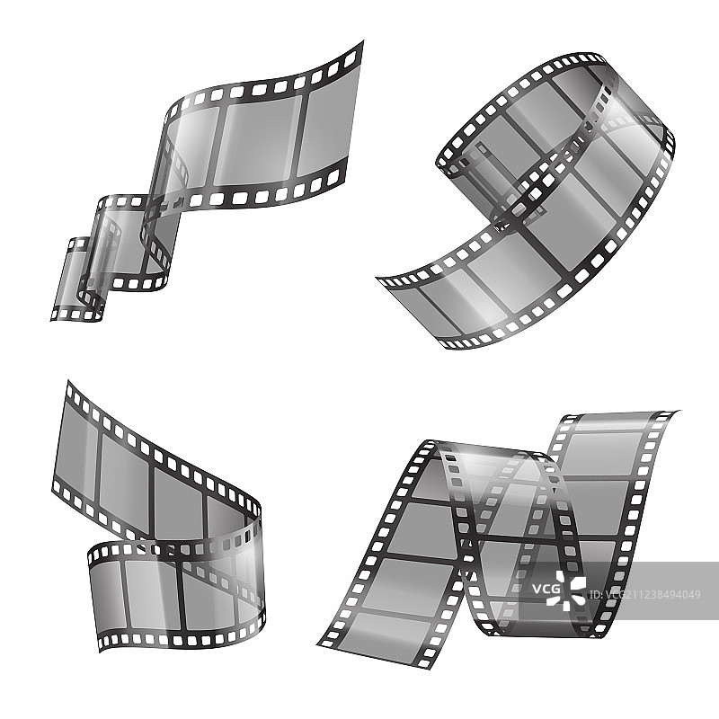 逼真电影胶片图片素材