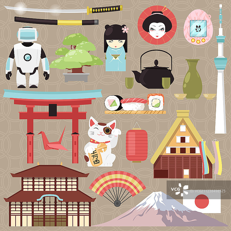 日本文化与建筑图片素材