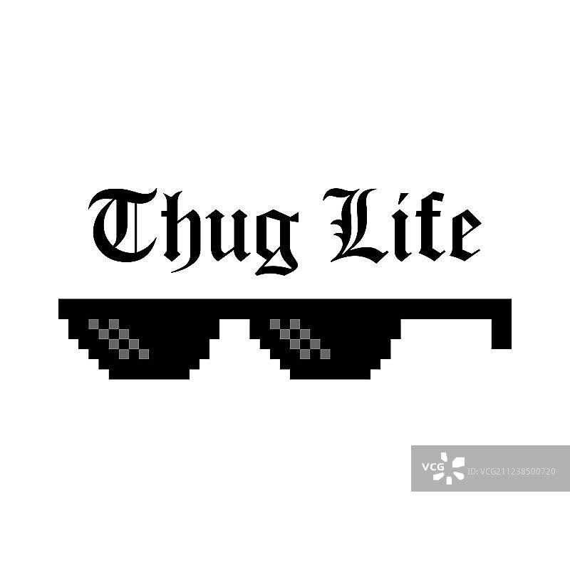 像素眼镜创意设计图片素材